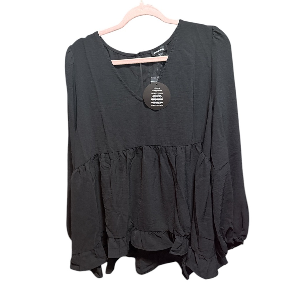 Mitto Shop Black Women's Tunic Top